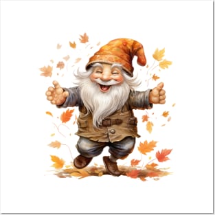 Autumn Happy Gnome #6 Posters and Art